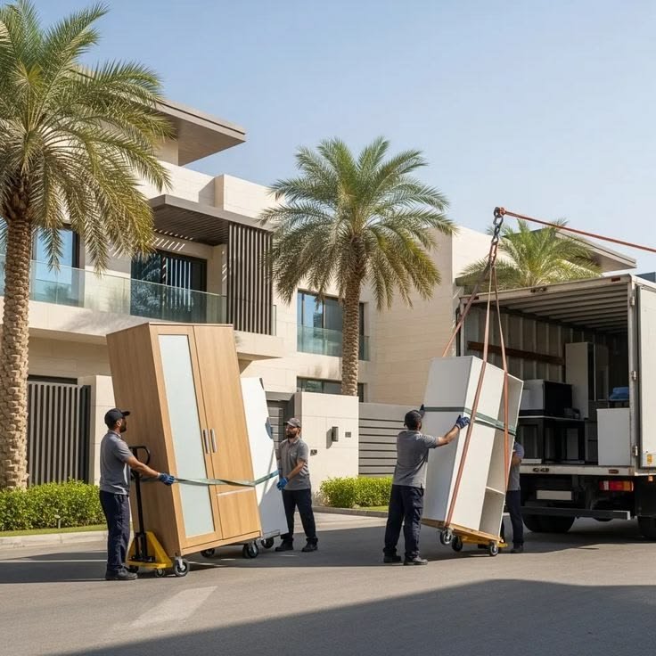 فريق متطوعين يستلمون قطع أثاث وفائض جاهز لإعادة الاستخدام